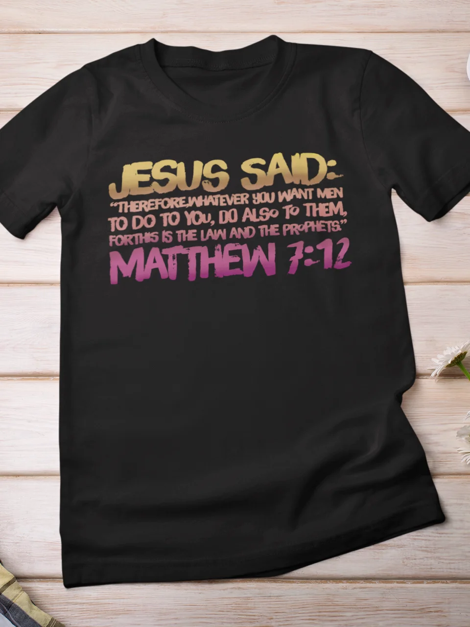Christian Shirt The Golden Rule Matthew 7:12 product image (1)