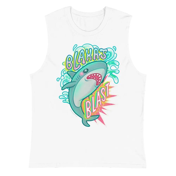 Blahaj Blast Muscle Tank product image (2)