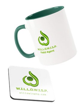 Field Mug and Coaster (twotone)