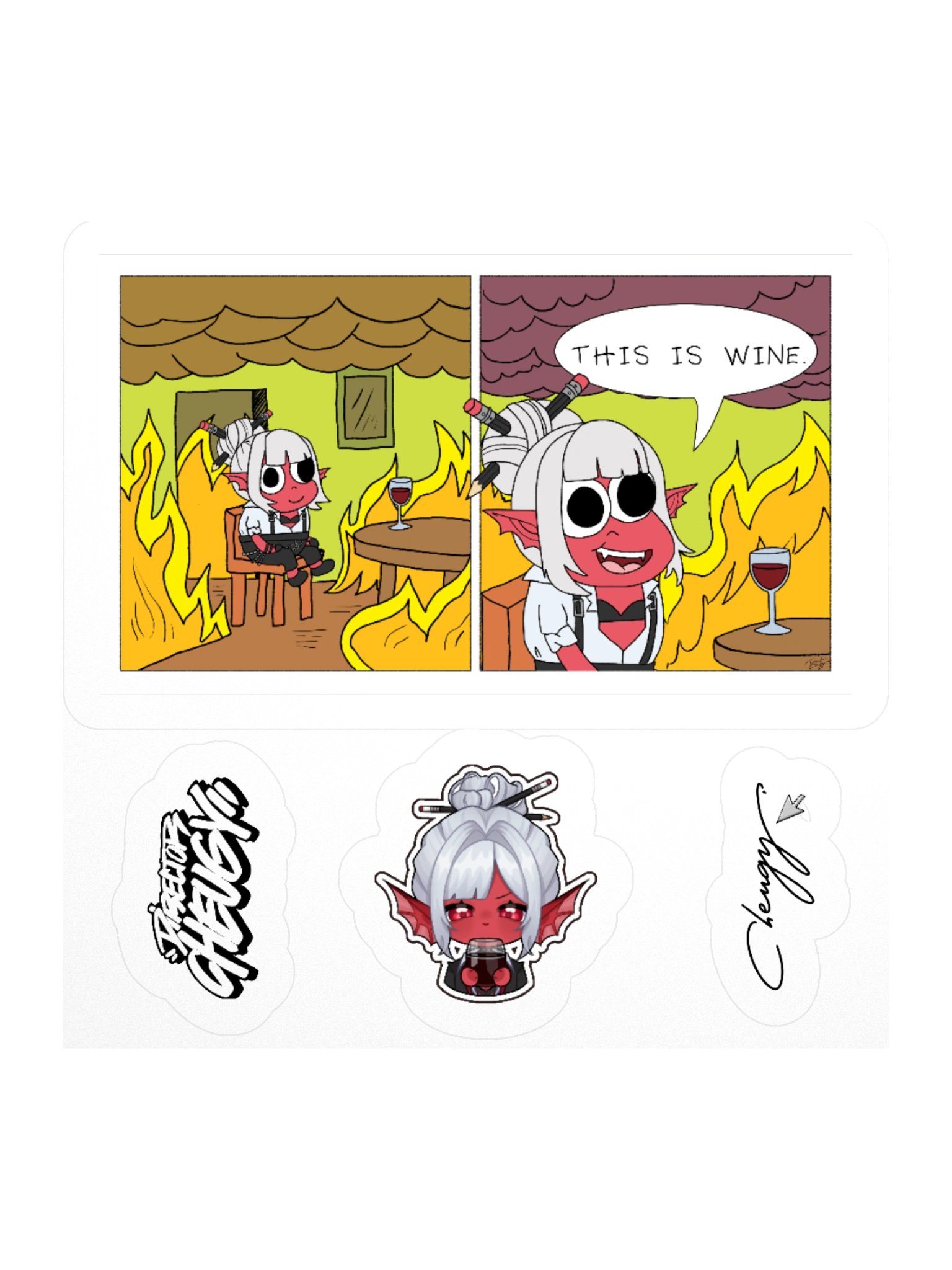 [Meme] This is Wine Sticker Pack product image (1)