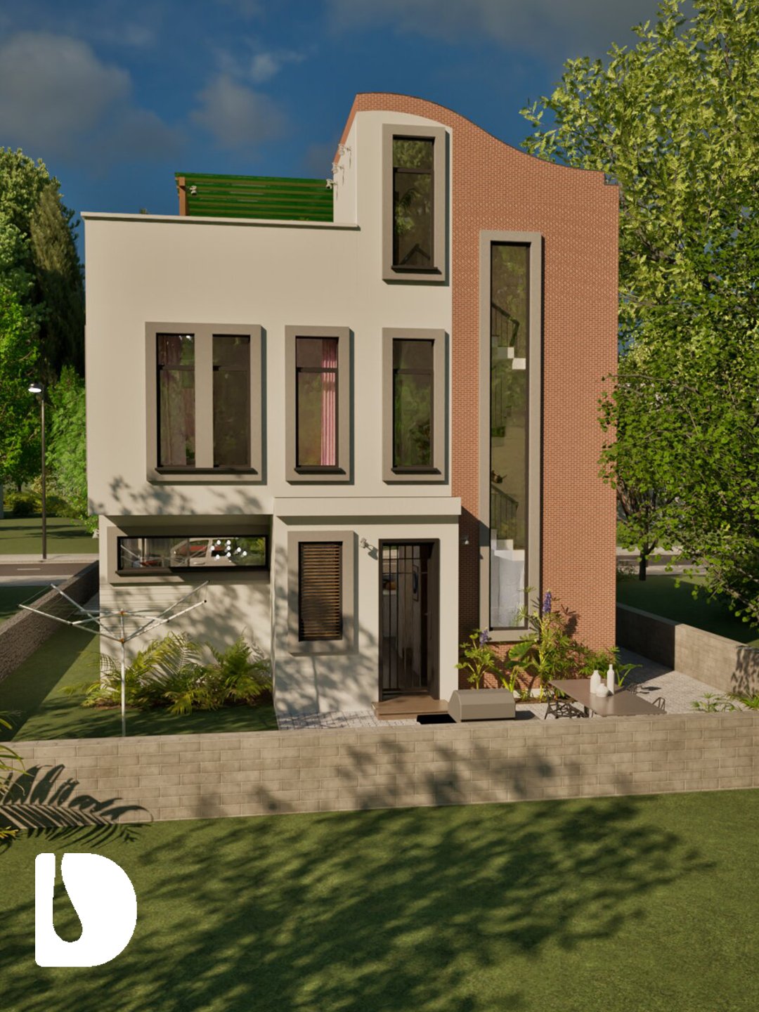 3 Bedroom 3 Bathroom House Design DA33201B product image (4)