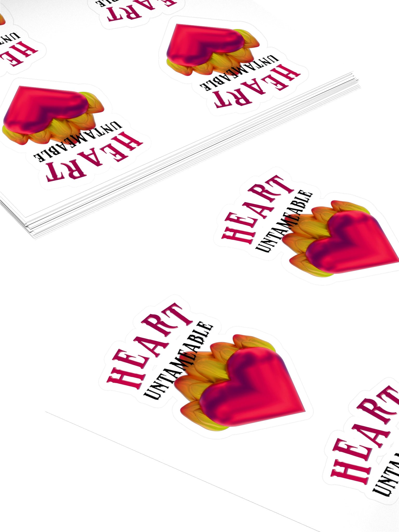 Heart Untameable stickers product image (4)