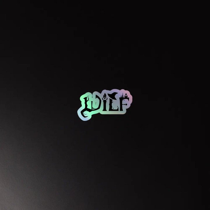 WILF holo sticker product image (2)