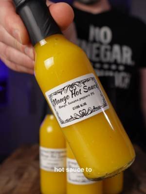 Everyone who tried this told me the same thing: You need to sell this. Fermented mango, banana peppers, garlic, mustard seed. No vinegar. No cooking. Just a month of fermentation and one seriously good hot sauce. #fermentedhotsauce #mangohotsauce #hotsauce #fermentation #fermentedfoods #lactofermentation #realfood #brinelab #dishbydavid