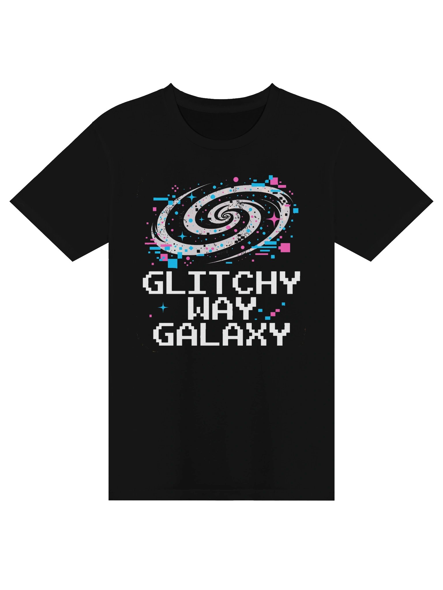 Glitchy Way Galaxy Pixel Space T-Shirt product image (2)