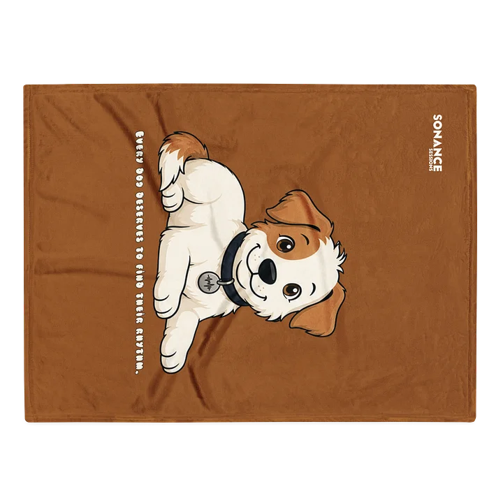 Sonance Dog Throw Blanket (Lying Down) Rich Gold product image (1)
