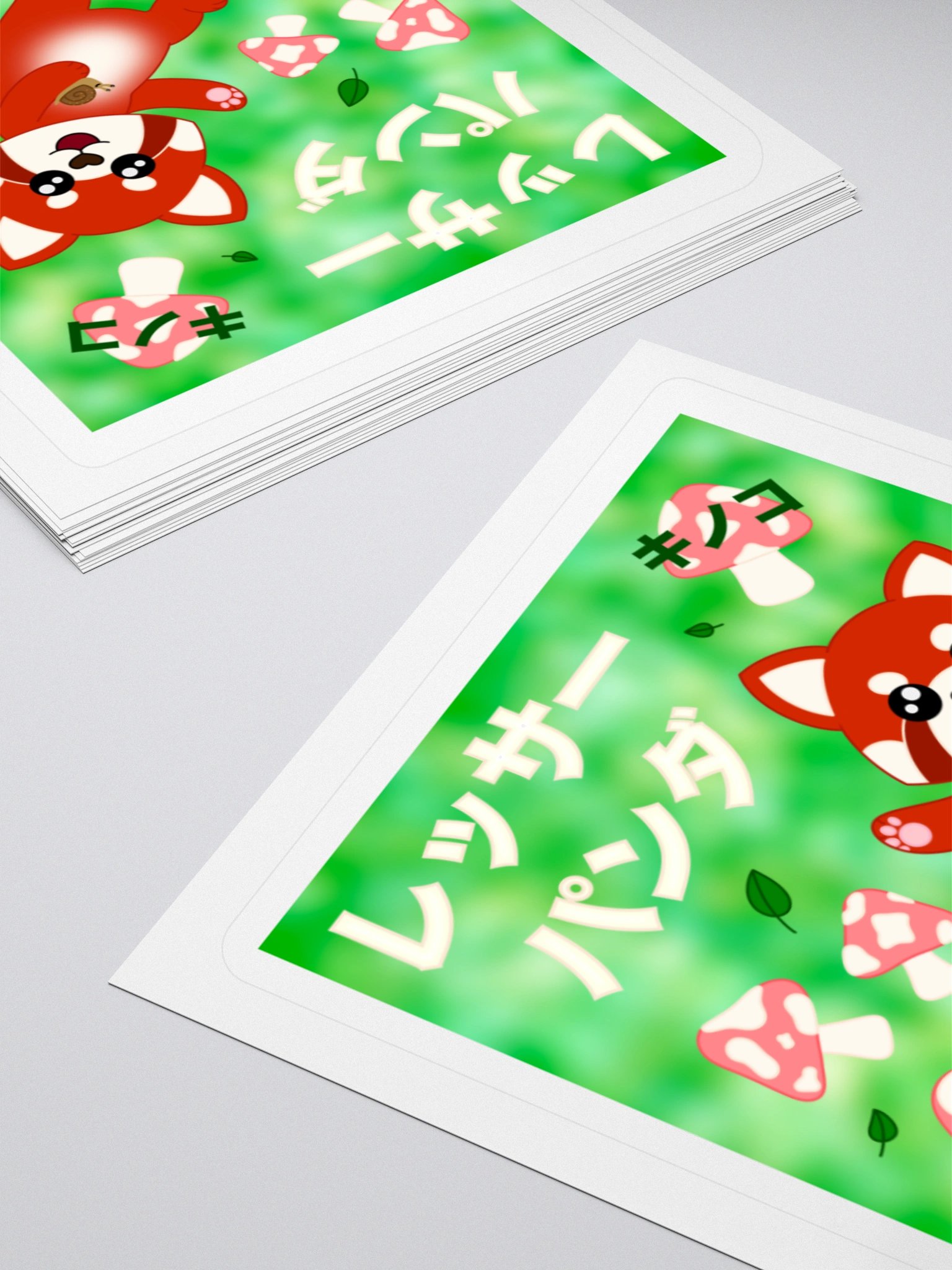 Red Panda Mushroom Sticker product image (4)