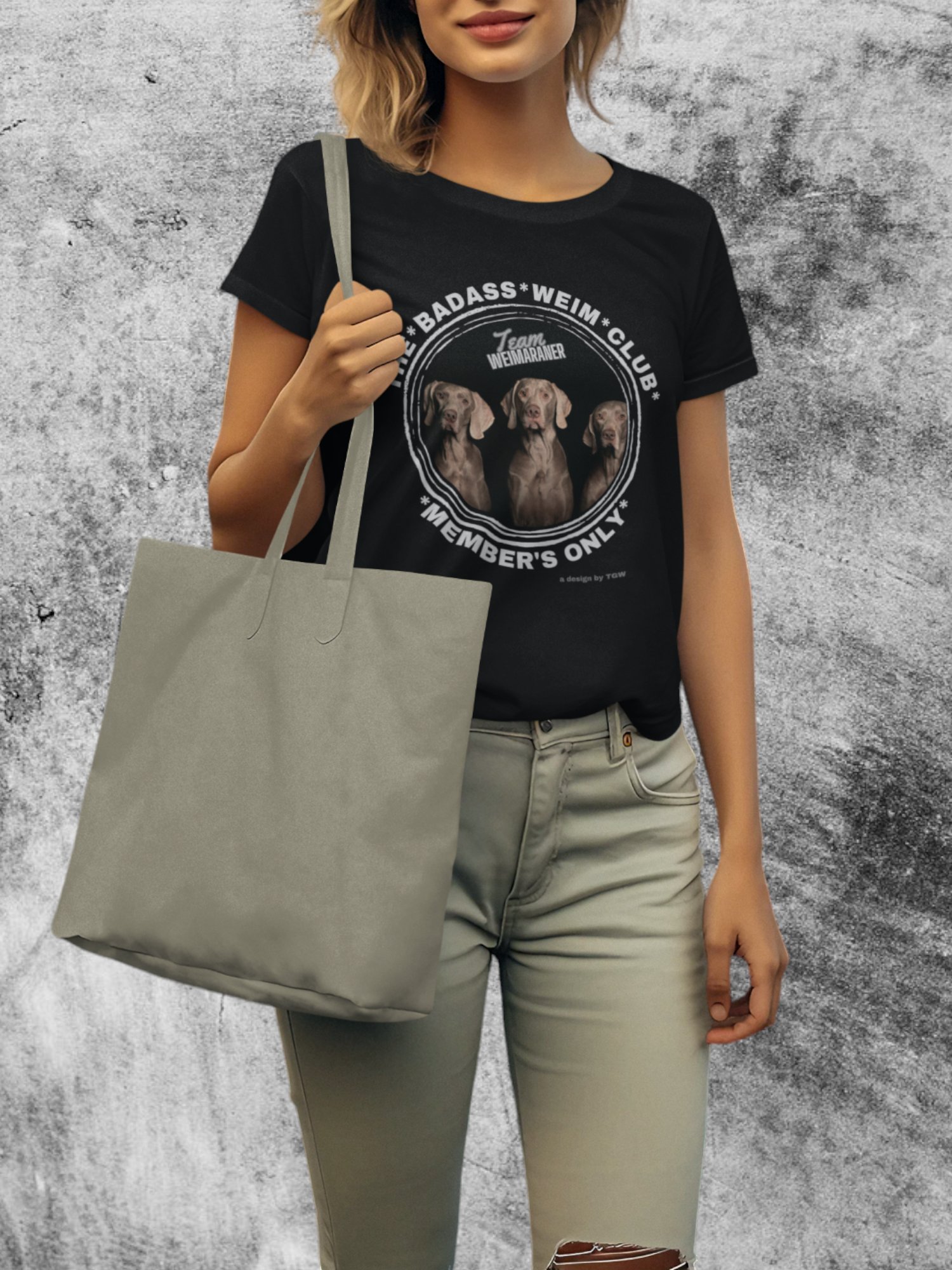 The Badass Weim Club - Stanley/Stella Women's Fitted Eco Tee product image (1)