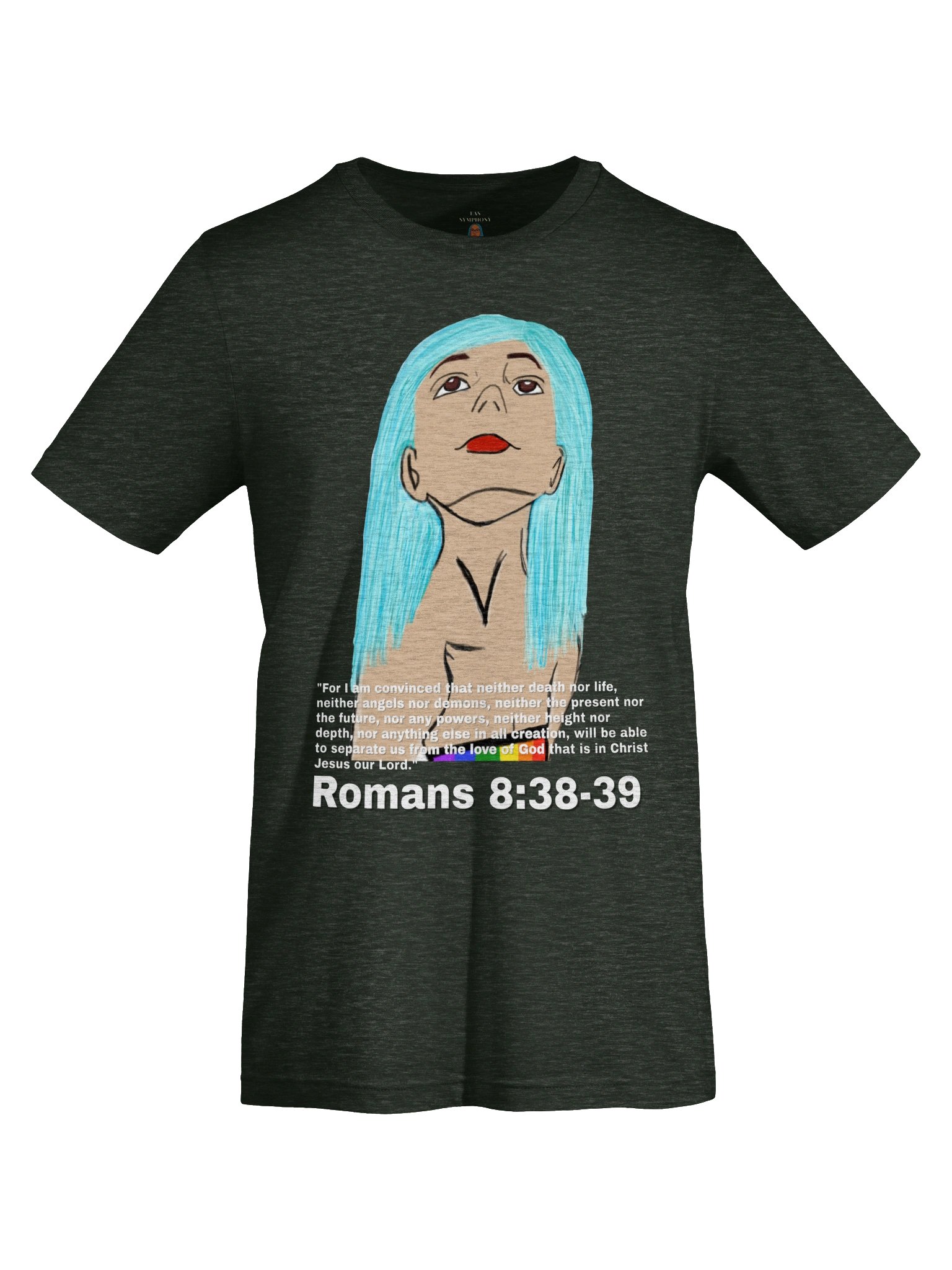 Romans 8:38-39 Lesbian Christian Faith Tee product image (53)