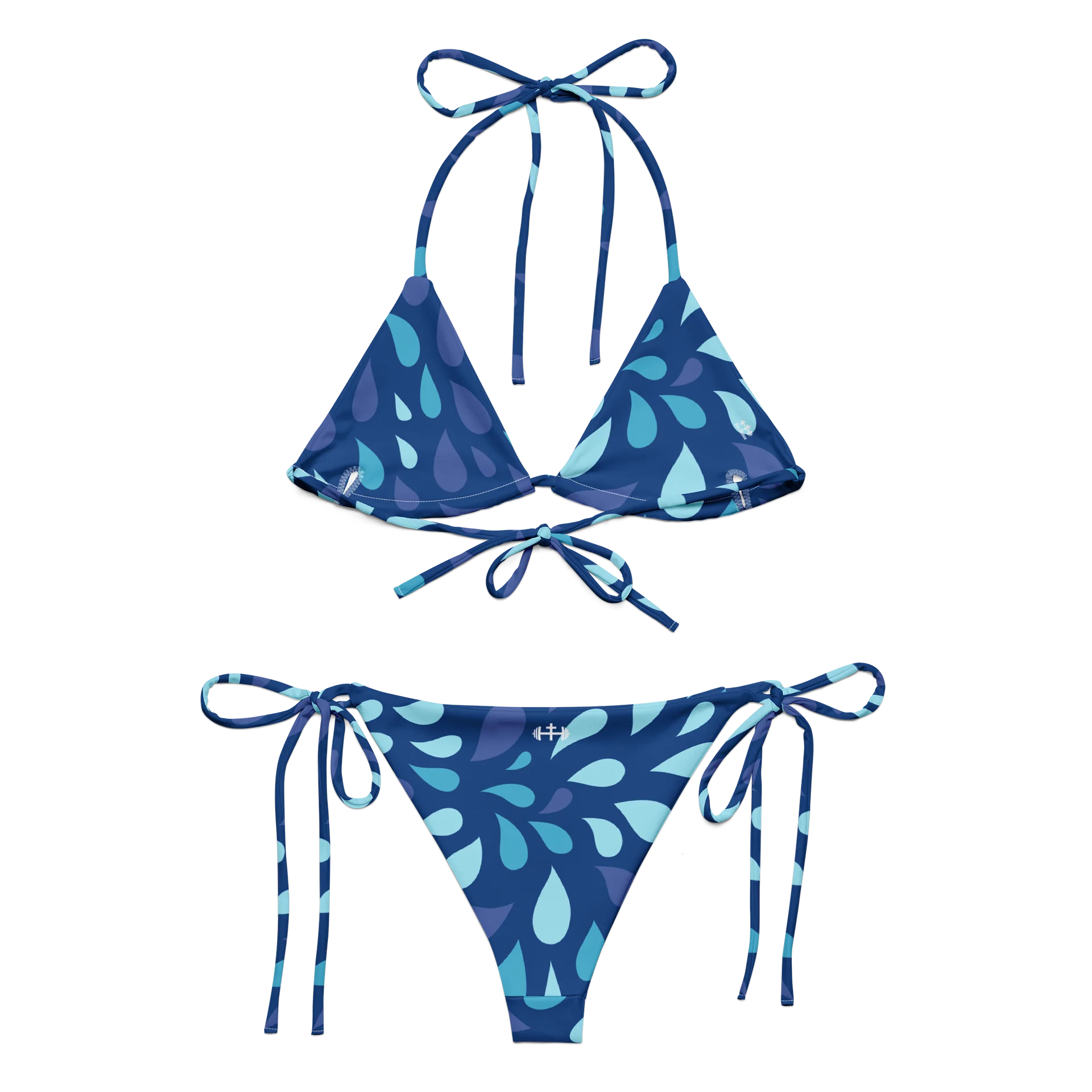 His House String Bikini Set - Blue Wave product image (8)