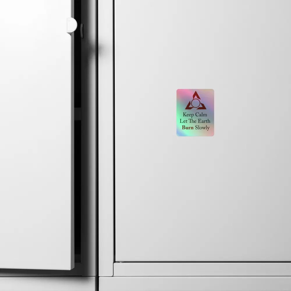 Let the world burn | Kiss-Cut Holographic Sticker Sheet product image (4)