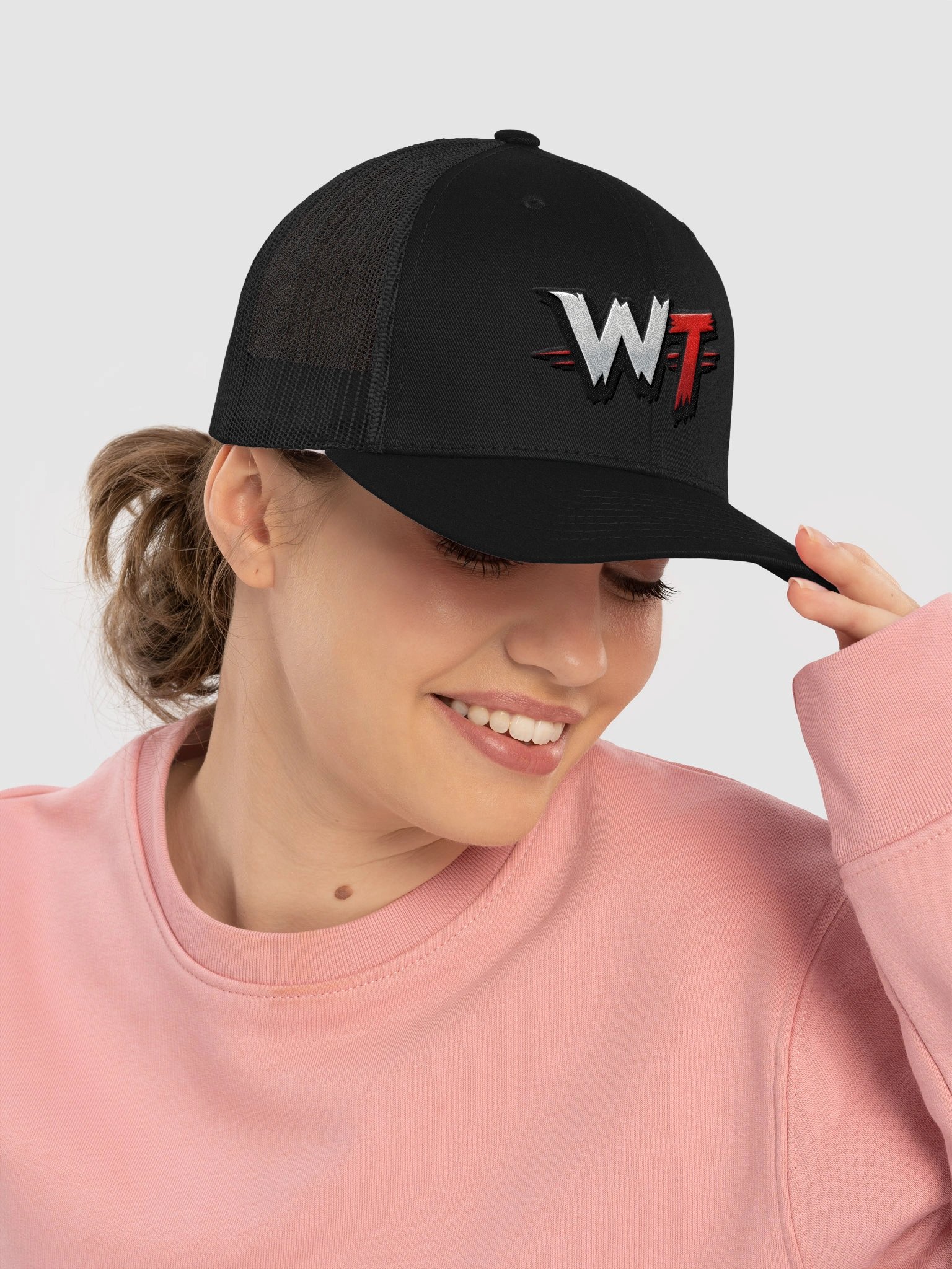 WrestleTapes Black Trucker Hat product image (5)