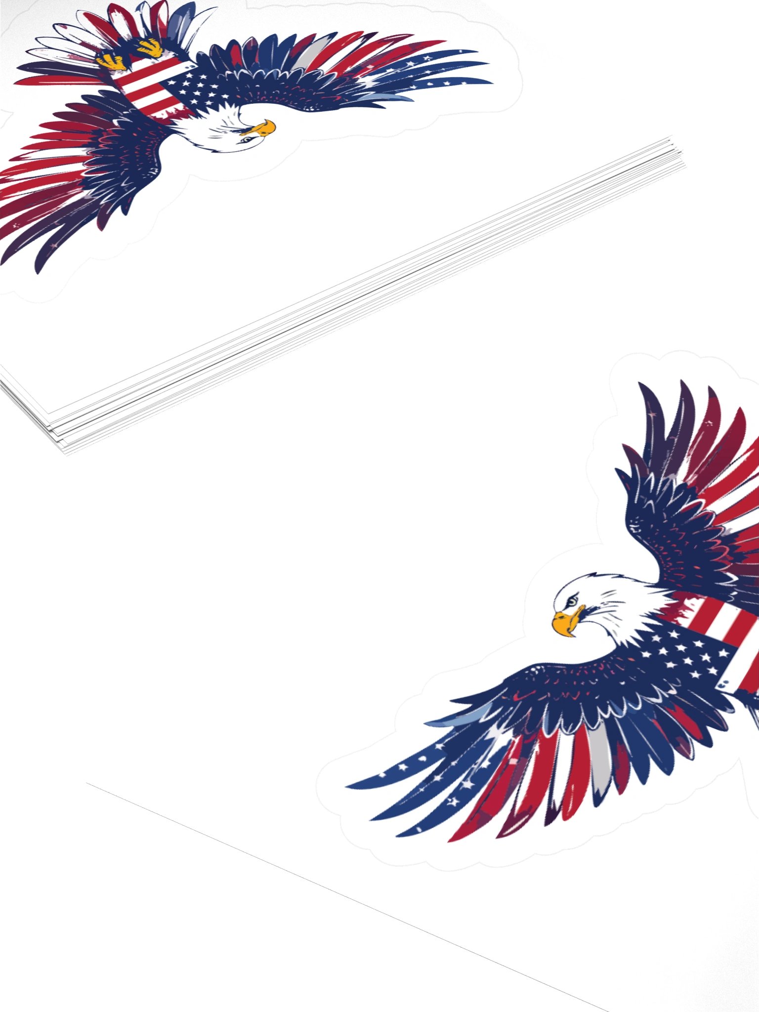 American Journey 250 Patriotic Eagle Sticker product image (4)