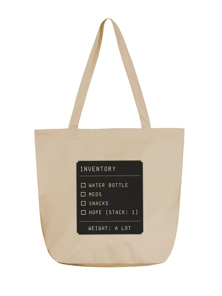 Inventory Canvas Tote Bag | Chronic Illness Spoonie Daily Carry Bag product image (1)