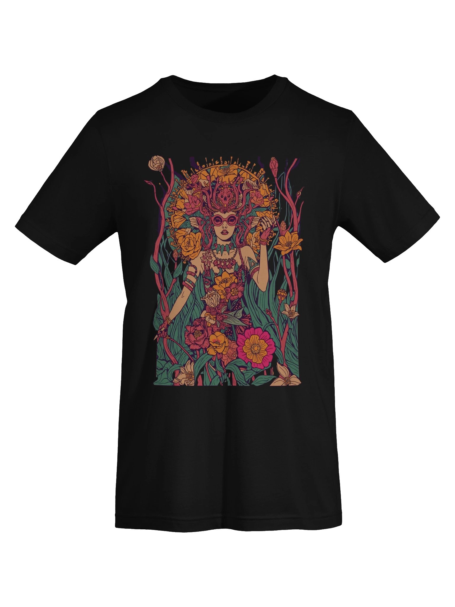 Psychedelic Floral Goddess Supersoft Tee product image (4)
