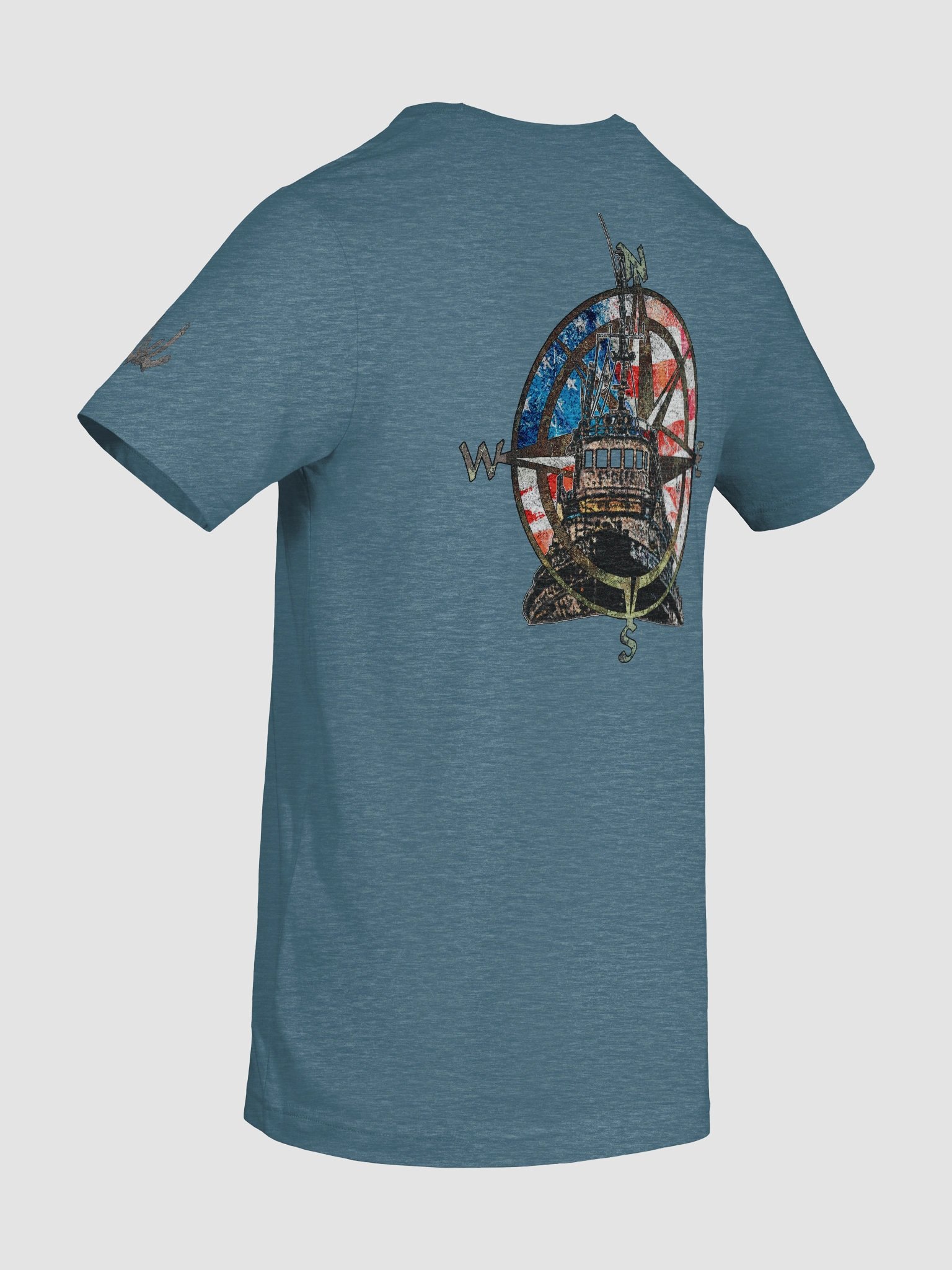 AF - Compass Rose & Pacific Falcon Flage – Vigilant Marine Workwear | Twin Anchor Apparel Sternwatch Tee Line product image (10)