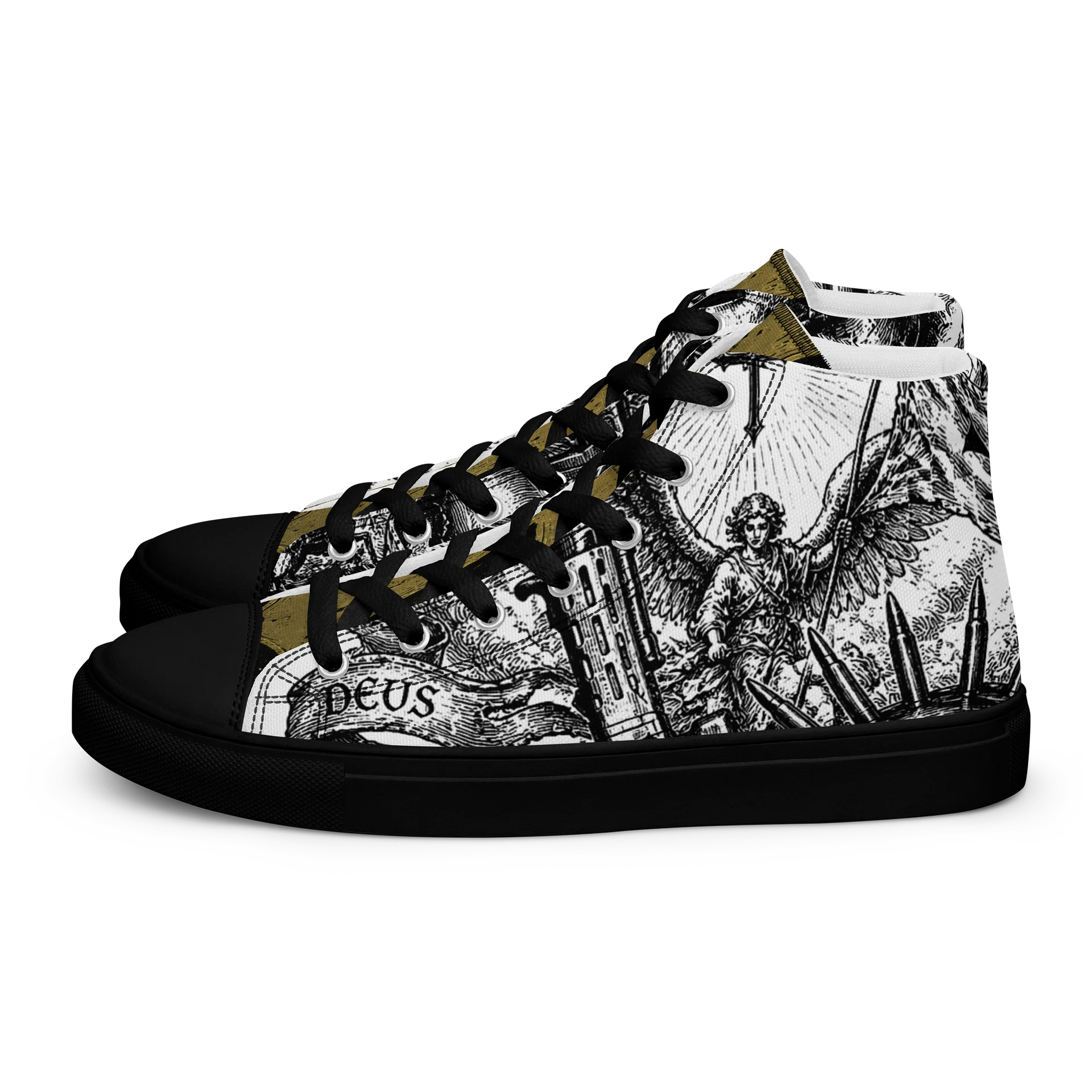 Gothic Deus Vult High Top CQC Kicks product image (1)