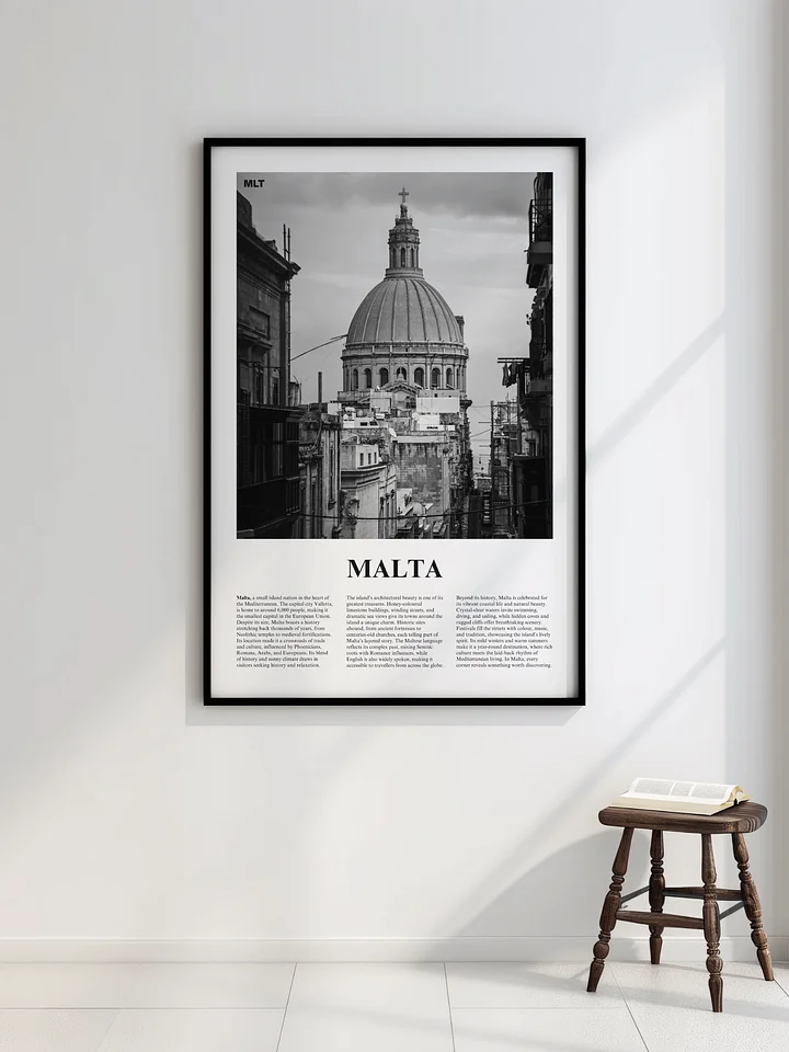 Malta 02 Newspaper Poster | Framed product image (2)