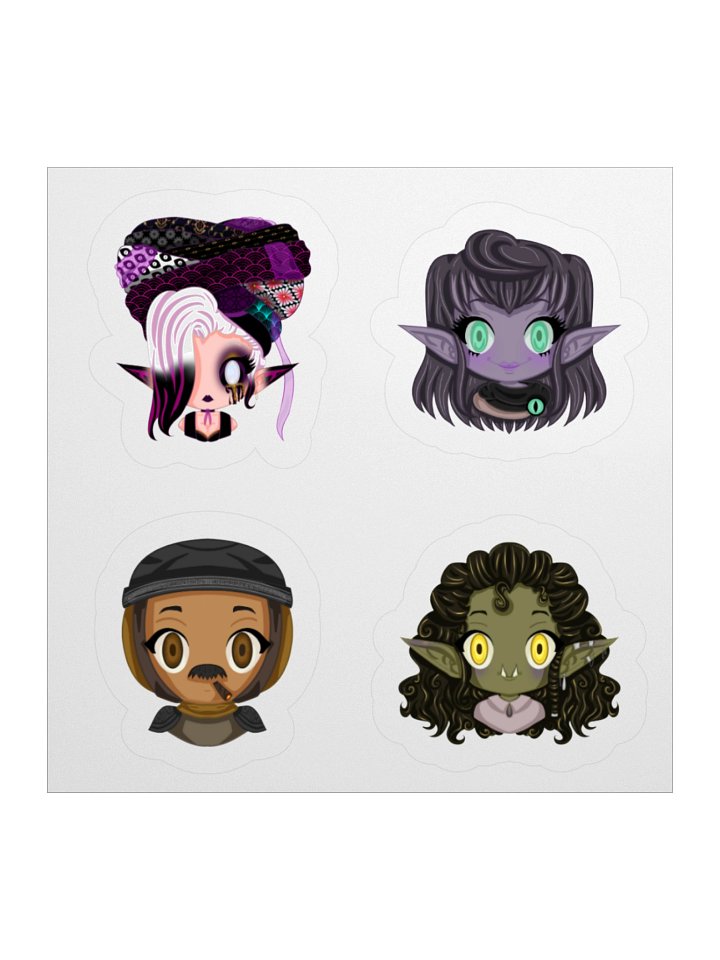Red Comet Chibi Head Stickers product image (1)