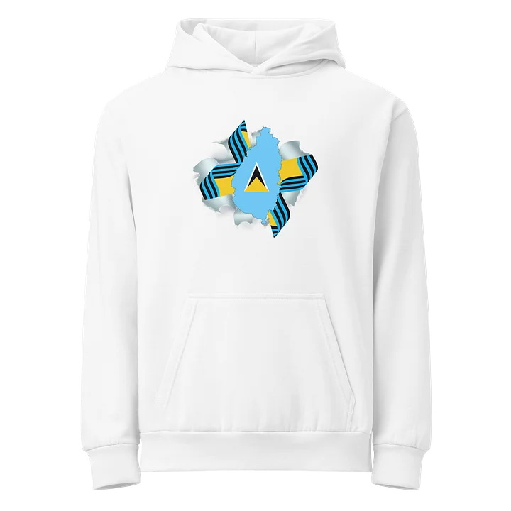 Saint Lucia Swirl Island Map Hoodie product image (9)