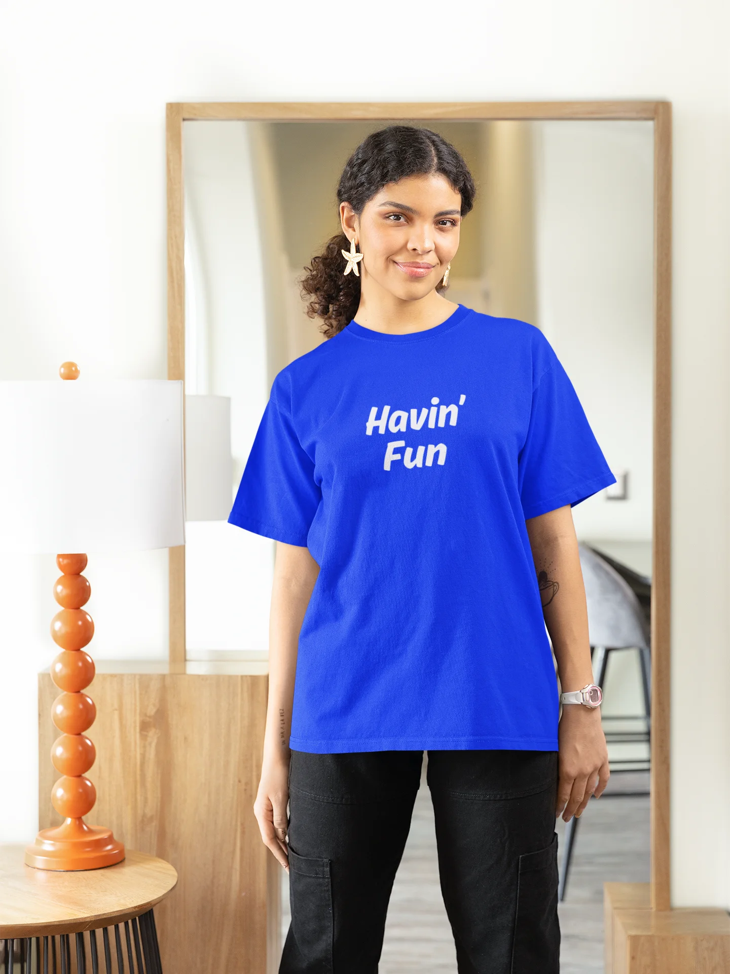 "Havin' Fun" My Vibe Cotton T-Shirt #2 product image (1)
