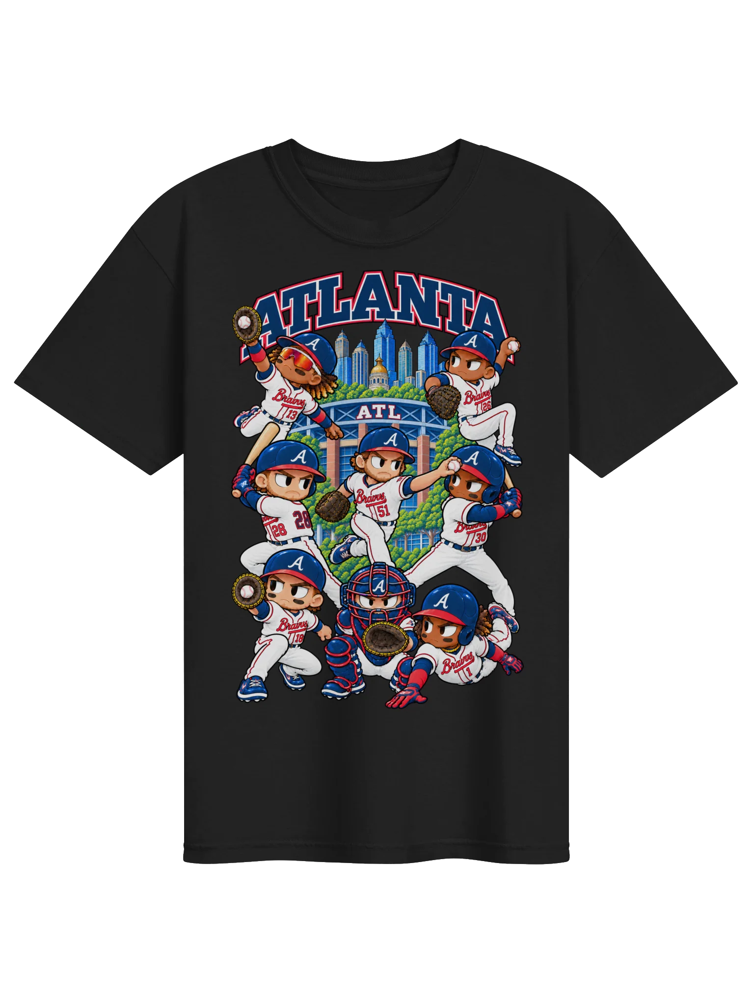 Atlanta Baseball Animated Player T-Shirt product image (4)