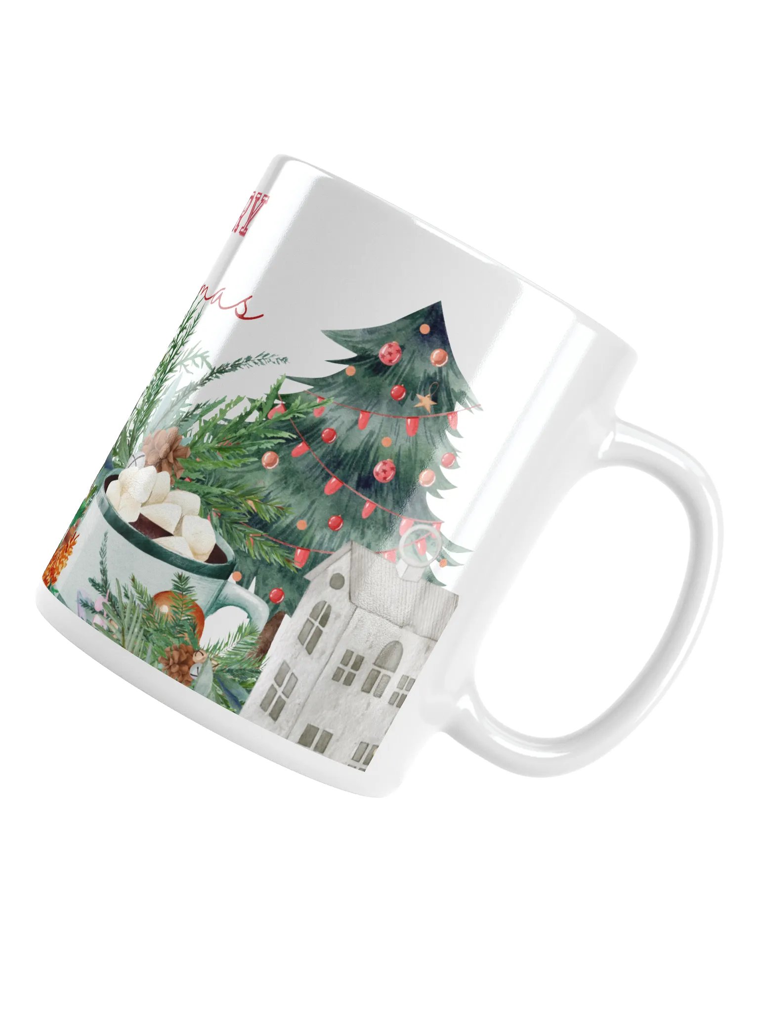 Festive Christmas White Glossy Mug product image (5)