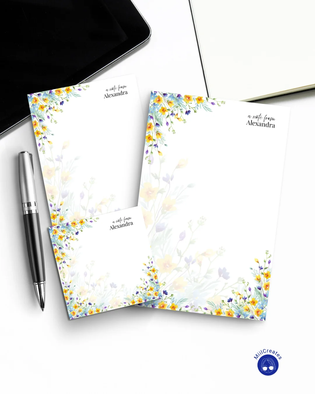 Watercolor Floral Notepad product image (2)