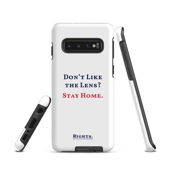 Don't Like the Lens? Stay Home. Samsung® Tough Case in White product image (1)