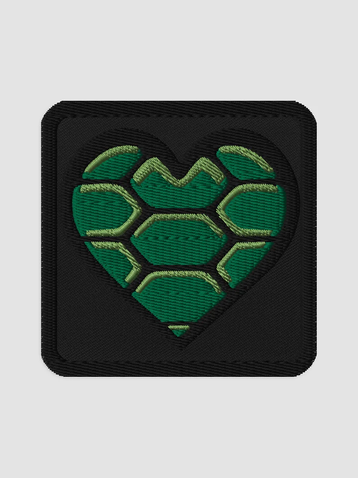 Turtle Heart Embroidered Patch product image (1)