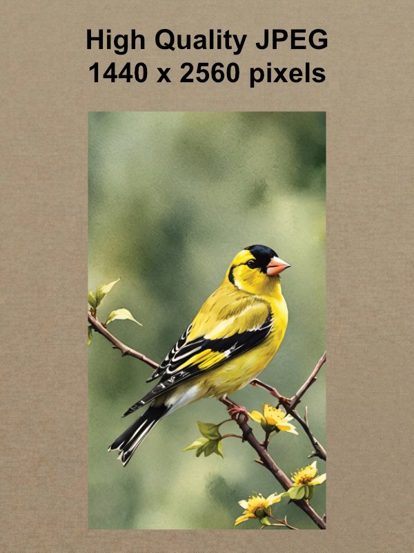 American Goldfinch Phone Wallpaper product image (2)