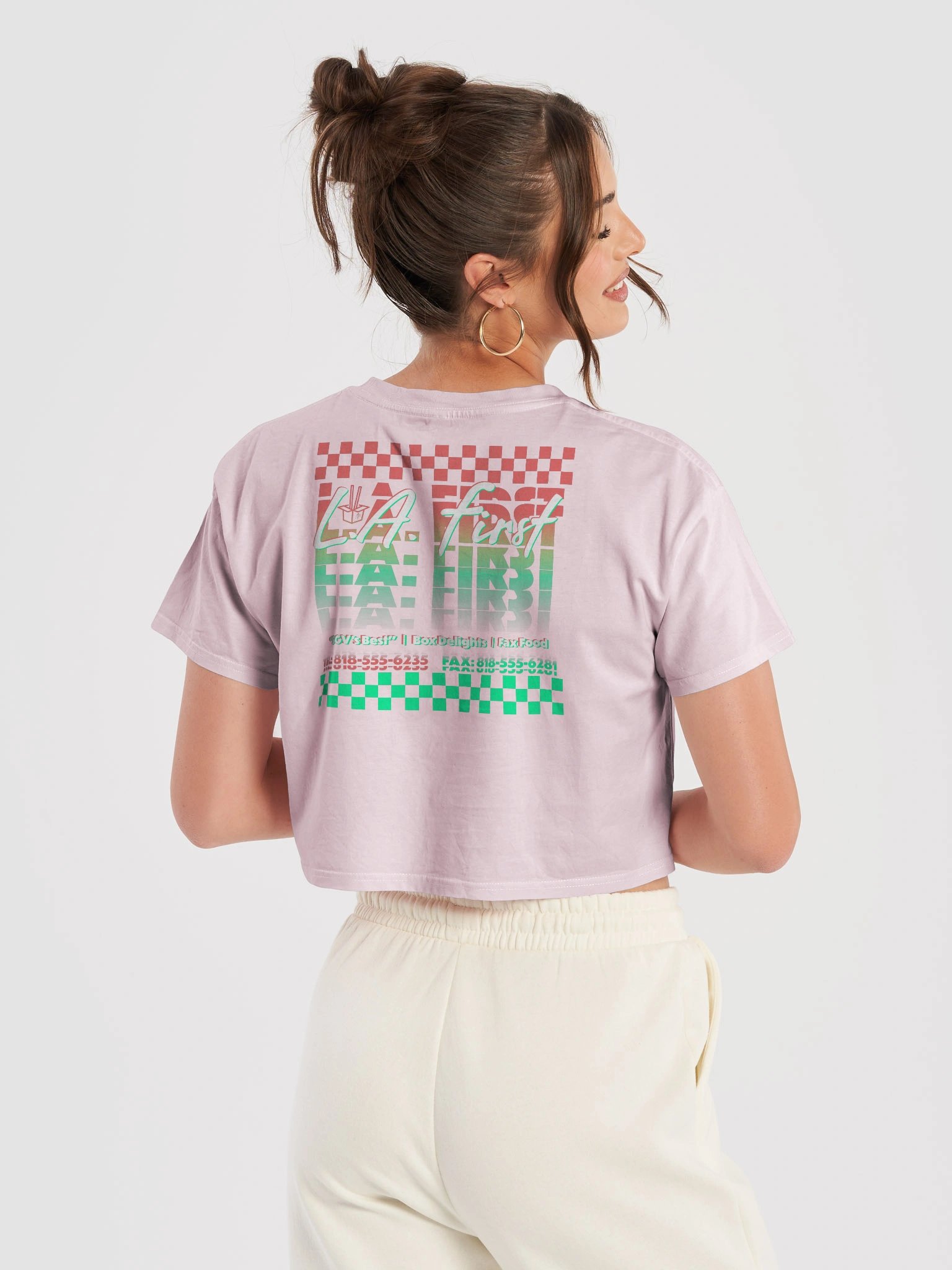 LA First (CROWDED) Crop Tee product image (6)