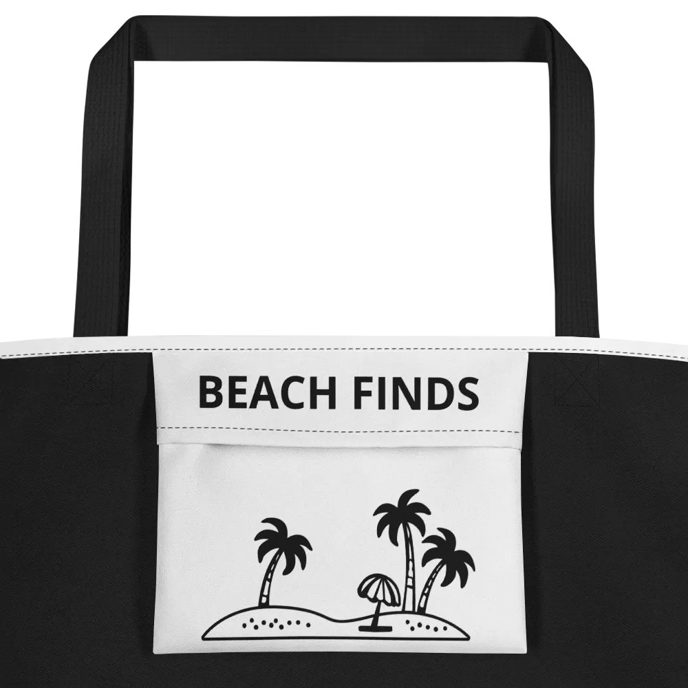 Somewhere on a Beach Large Tote Bag w/ Pocket product image (5)