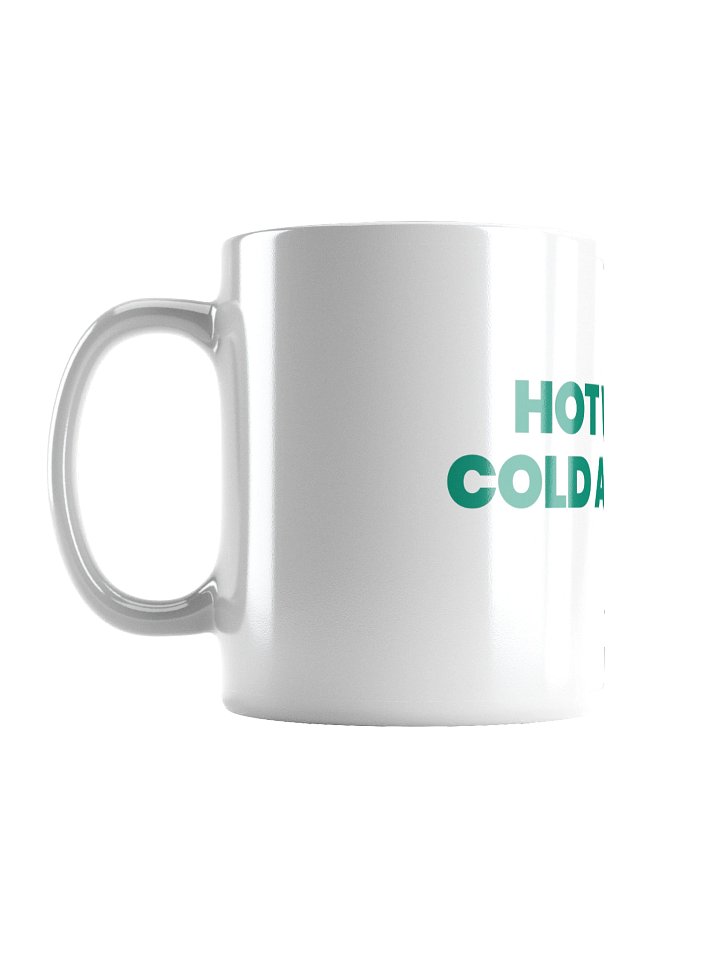HOT WATER, COLD ANALYSIS White Glossy Mug Centered product image (1)