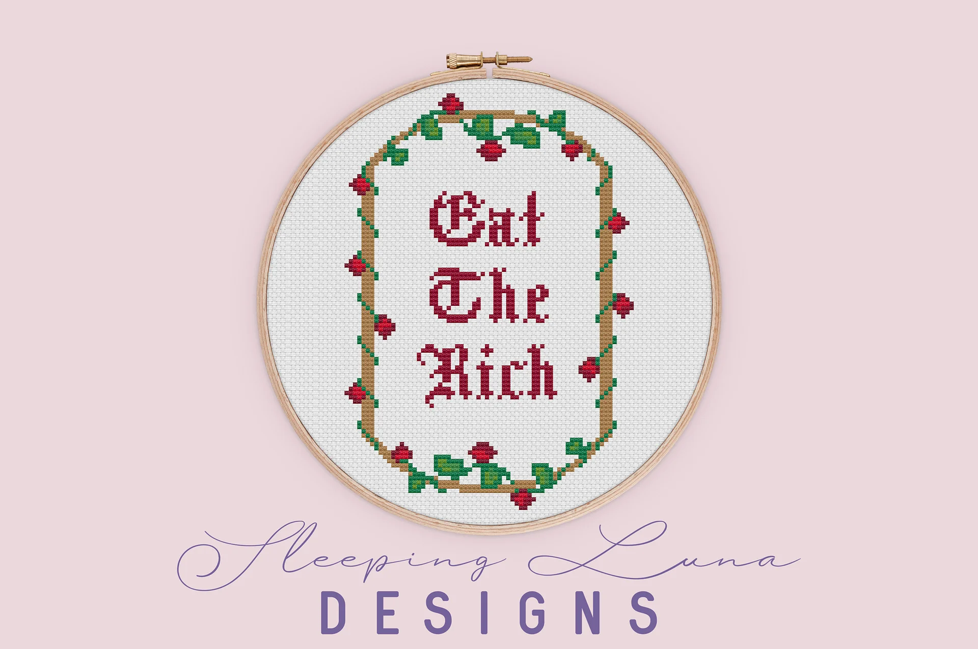 Eat the Rich - Cross Stitch Pattern product image (1)
