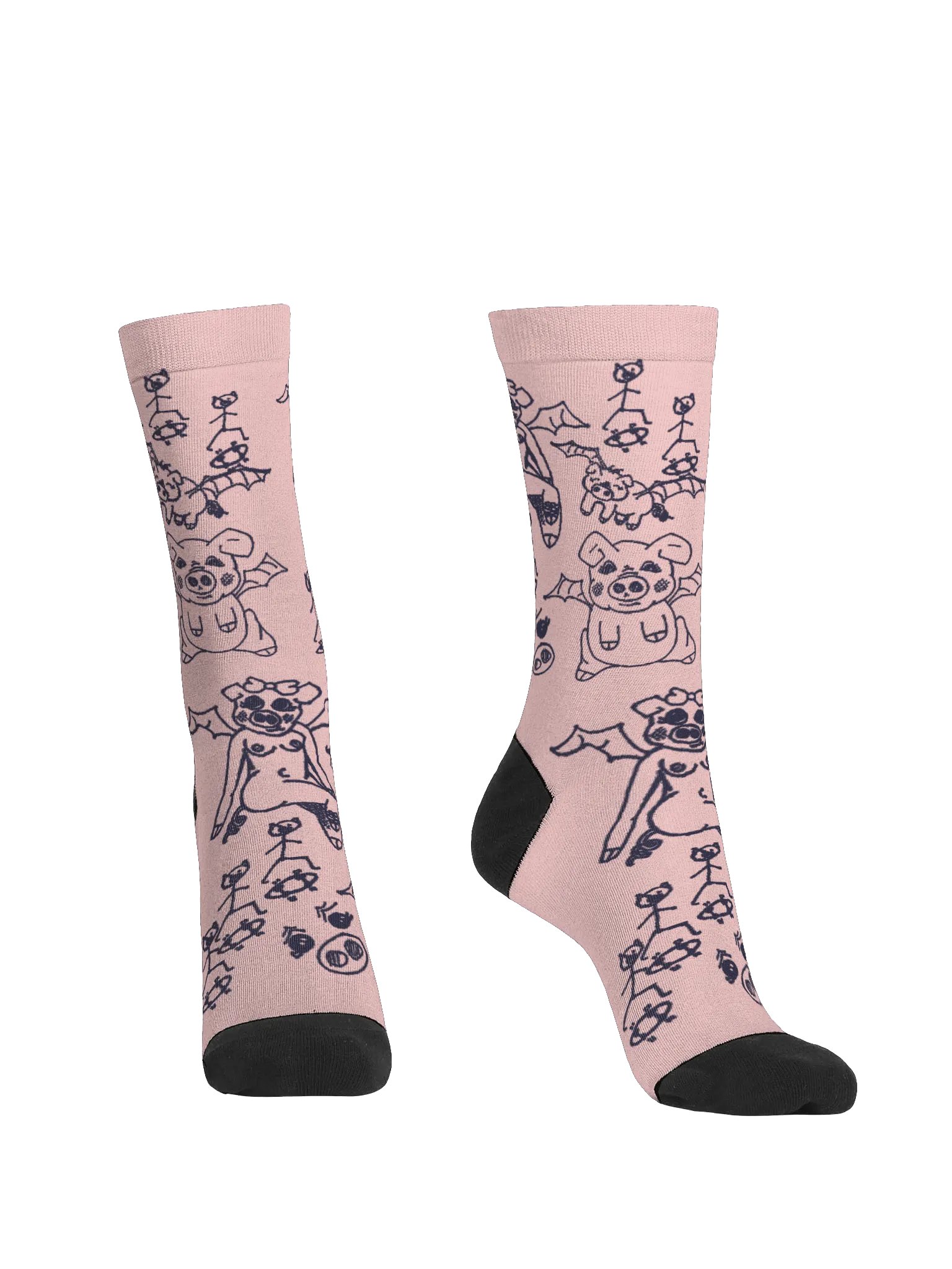 Pig Bat Girl Socks product image (2)