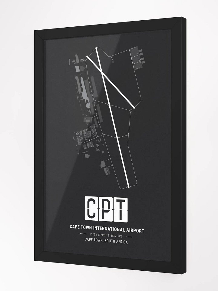 Framed Airport CPT Premium Map On Matt Paper product image (2)