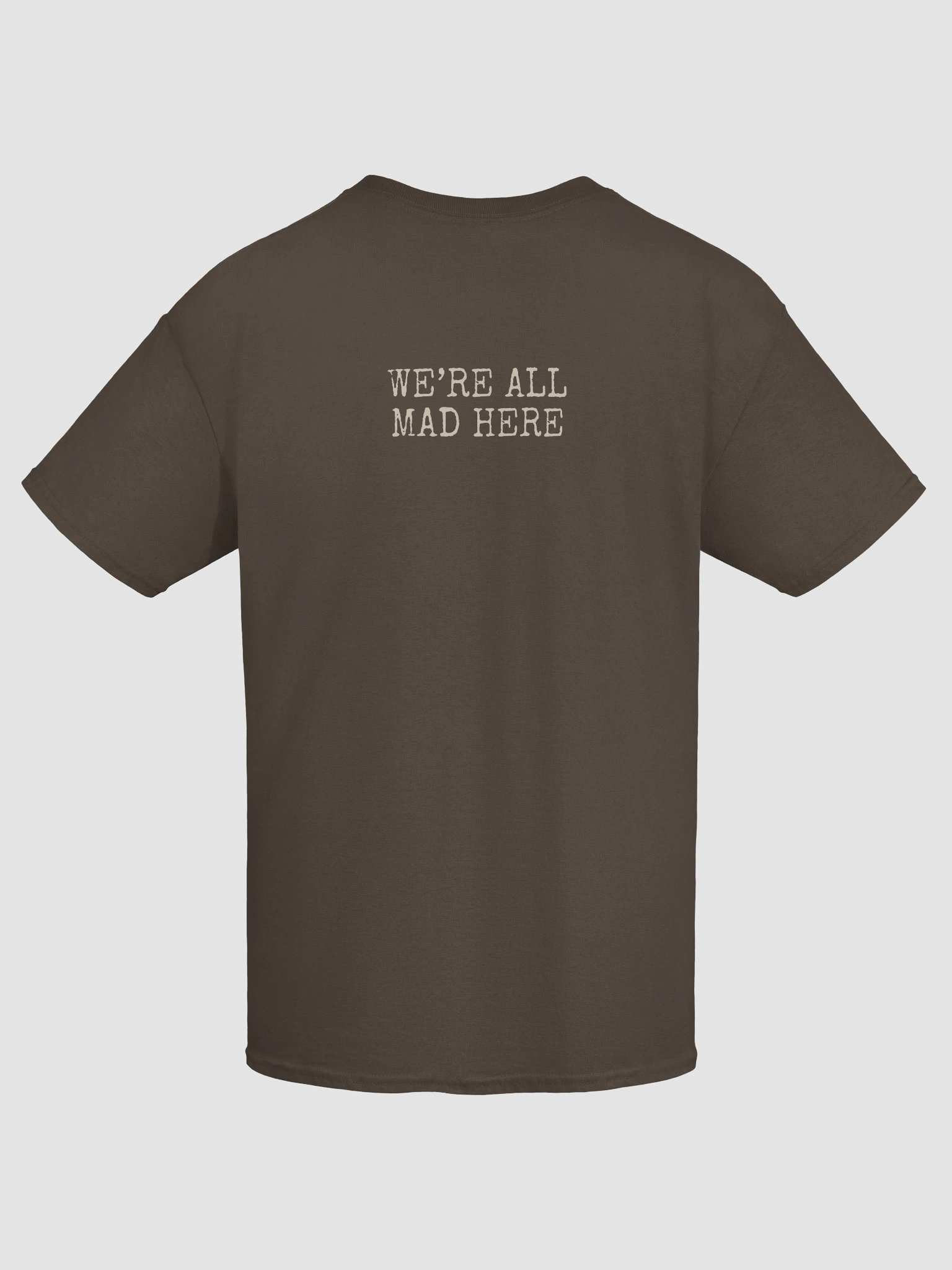 Alice and Pig + We're All Mad Here Unisex Heavyweight Cotton T-Shirt, Original John Tenniel Illustration product image (7)