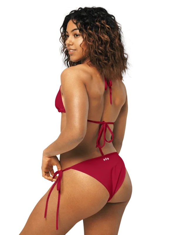His House String Bikini Set - Red product image (2)