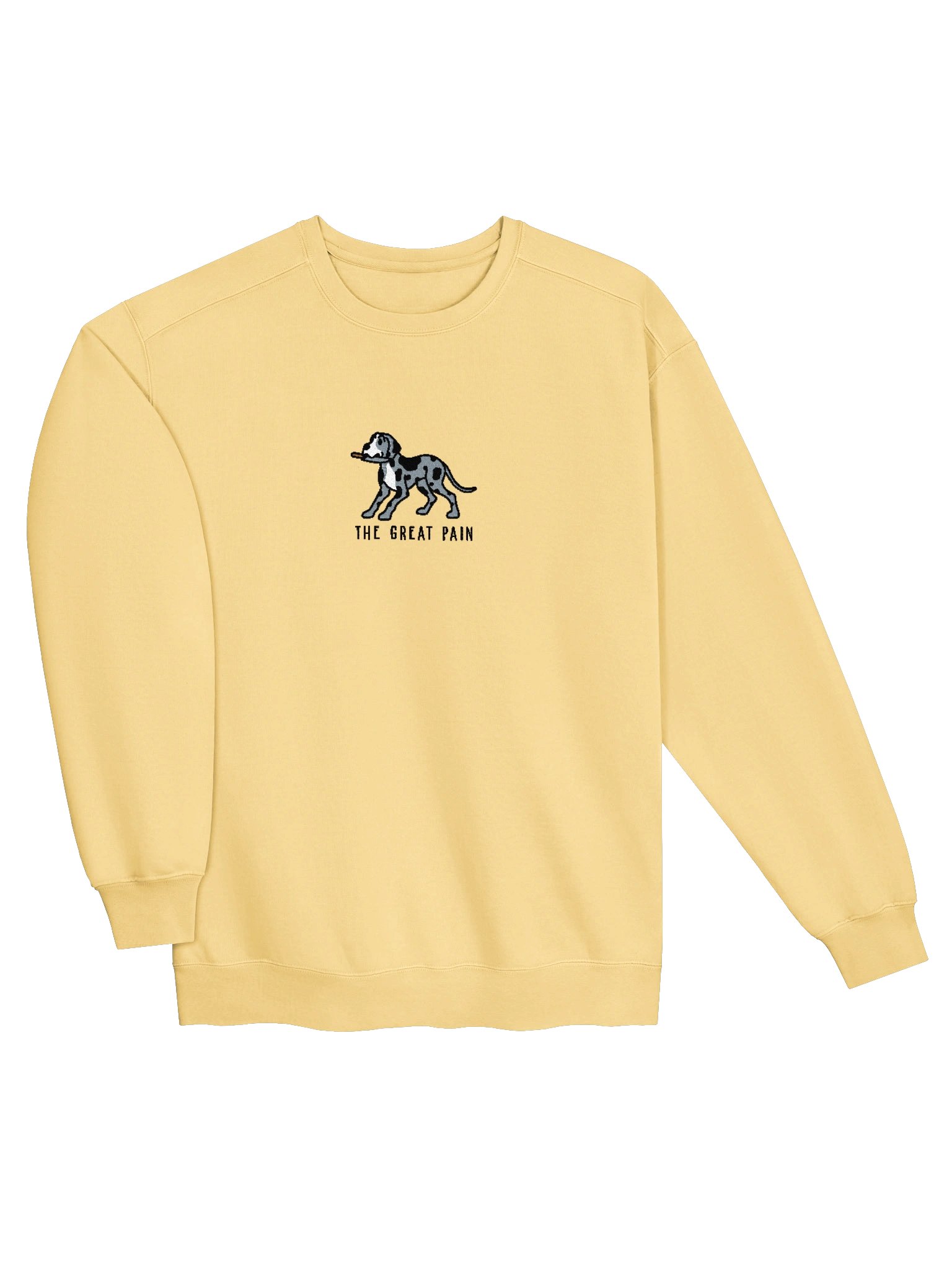 The Great Pain Funny Chibi-Style Embroidered Premium Sweatshirt for Great Dane(Blue Merle) Owners product image (43)
