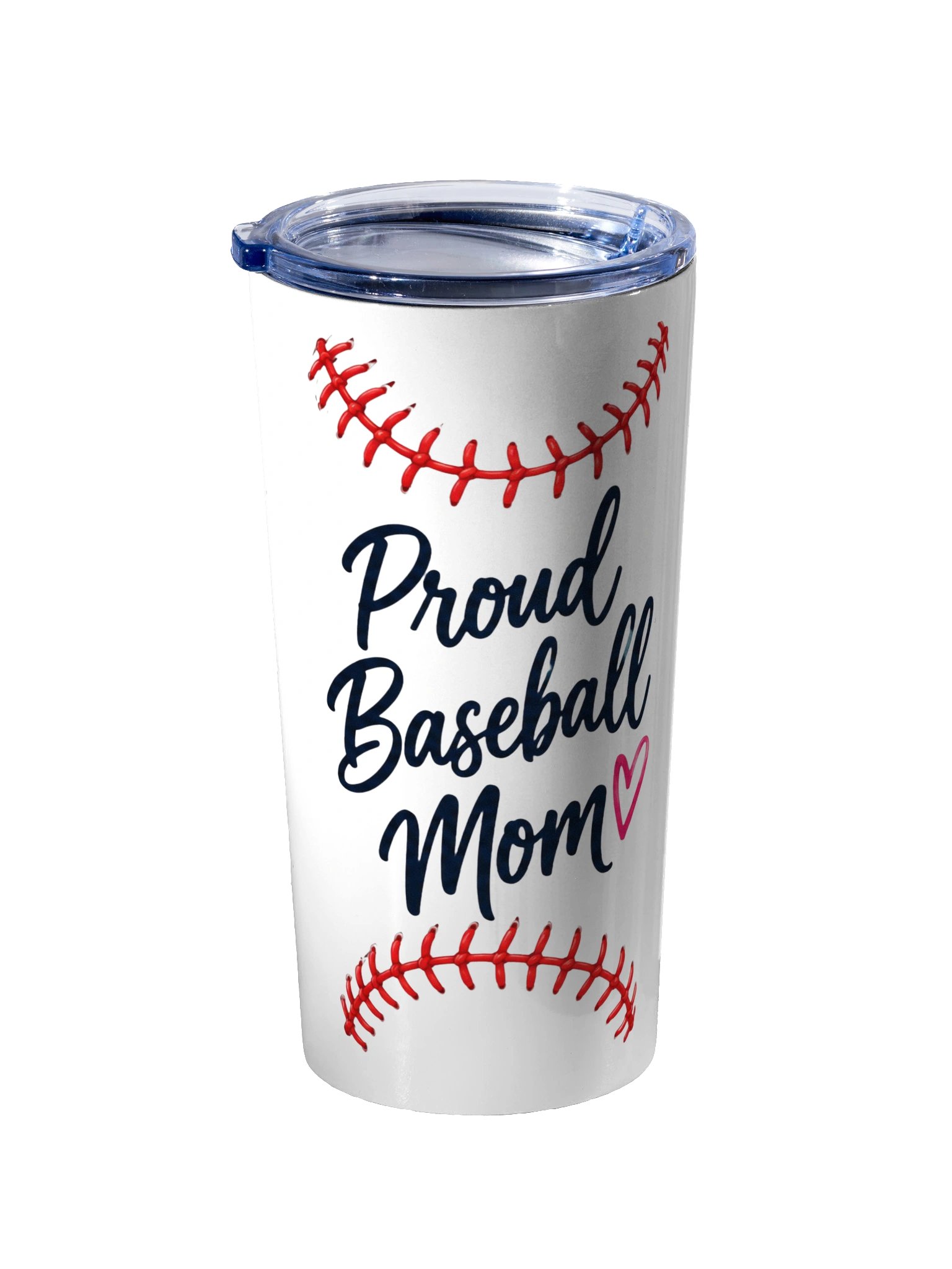 Proud Baseball Mom Tumbler | 20oz Stainless Steel Baseball Mom Cup product image (2)