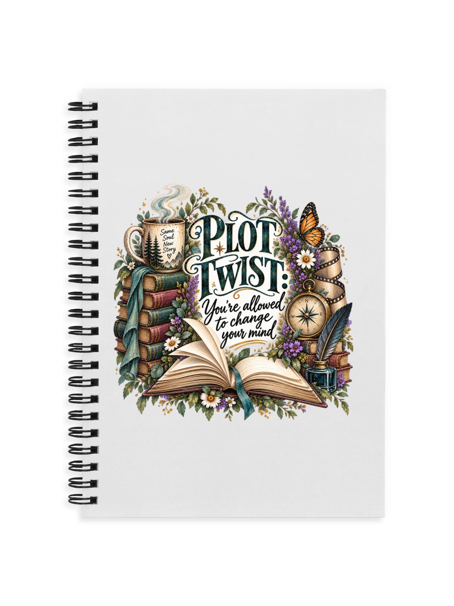 Plot Twist Spiral Notebook product image (4)