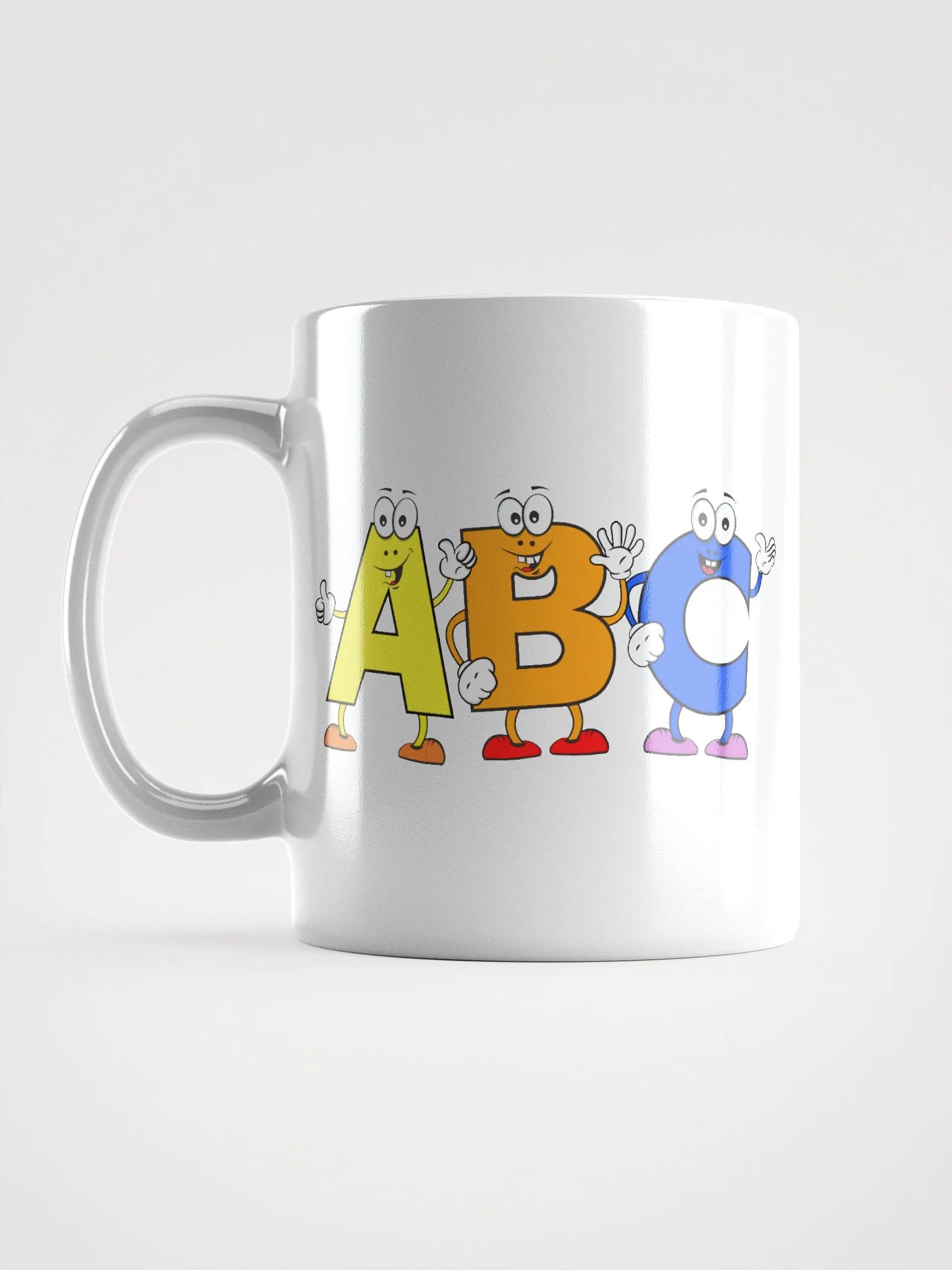 ABC White Glossy Mug product image (16)