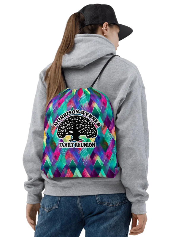 "Watercolor Diamonds" Drawstring Bag product image (2)