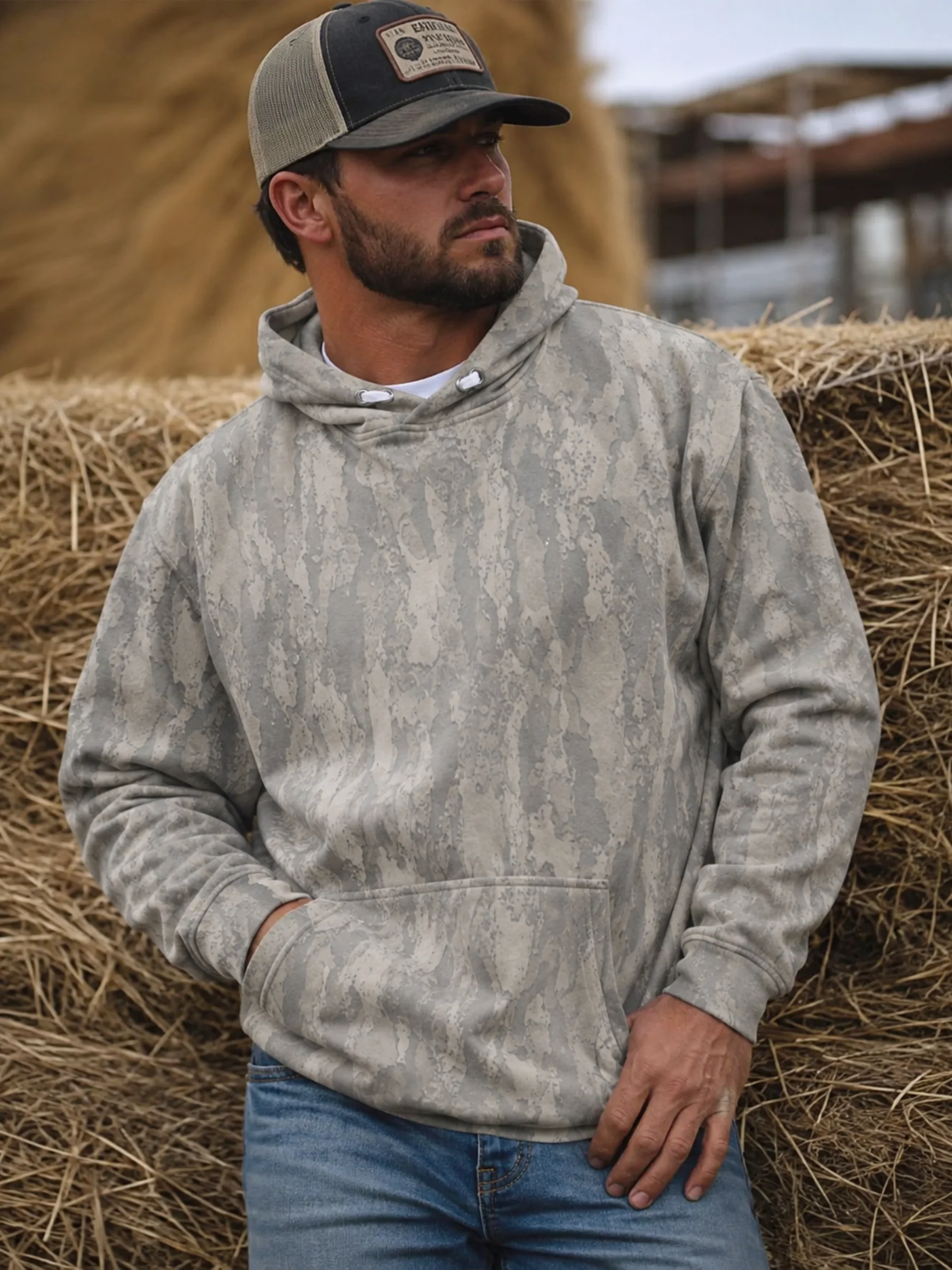 Mulepar Lifestyle Washed Out Camo Hoodie product image (3)