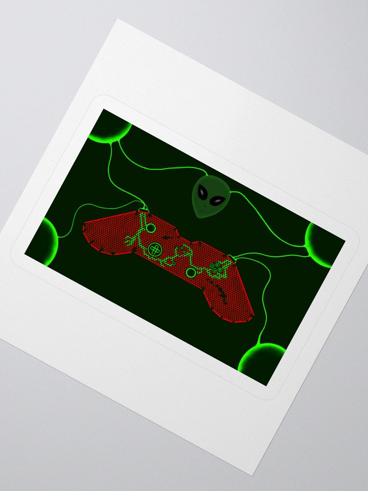 Futuristic Gaming Controller Kiss Cut Stickers product image (7)