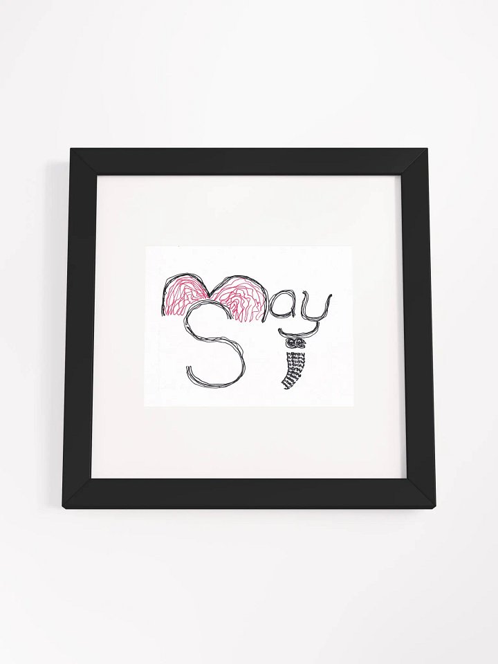 may see henry Panel Card Print Framed product image (1)