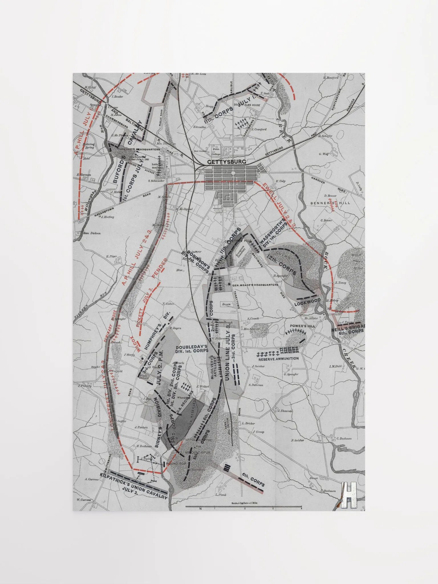 The Fish Hook (Gettysburg) - Poster product image (4)