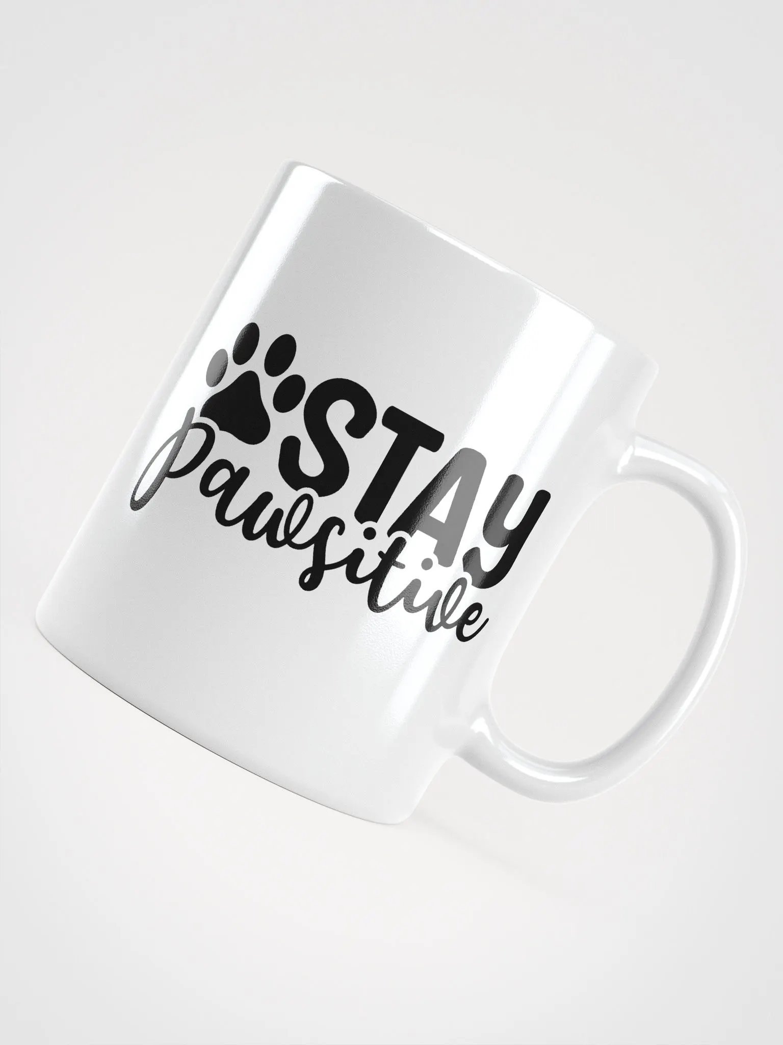 Stay Pawsitive Glossy Mug product image (11)