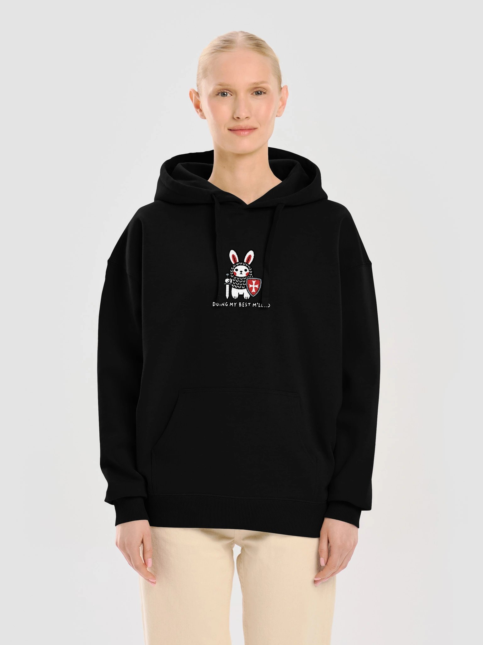 Hoodie unisexe Relaxed Coton Bio Poids Lourd – DOING MY BEST product image (2)